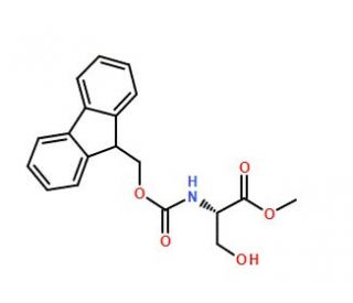 Fmoc-L-serine methyl ester (CAS 82911-78-2) - chemical structure image