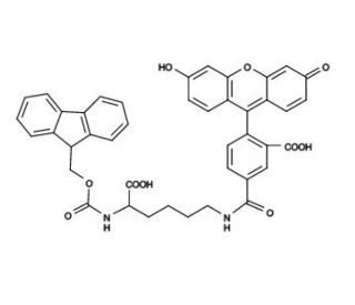 FMOC-Lys(5-FAM)-OH (CAS 1242933-88-5) - chemical structure image