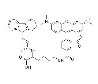 FMOC-Lys(5-TAMRA)-OH - chemical structure image 