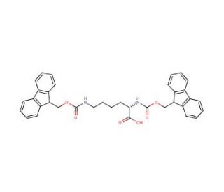 Fmoc-Lys(Fmoc)-OH (CAS 78081-87-5) - chemical structure image
