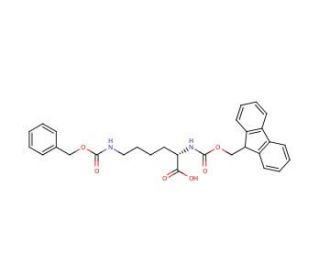Fmoc-Lys(Z)-OH (CAS 86060-82-4) - chemical structure image