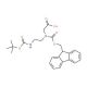 Fmoc-N-(2-Boc-aminoethyl)-Gly-OH (CAS 141743-15-9) - chemical structure image
