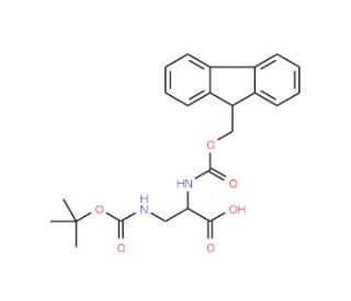 Fmoc-(N-beta-Boc)-D-alpha,beta-diaminopropionicacid (CAS 198544-42-2) - chemical structure image