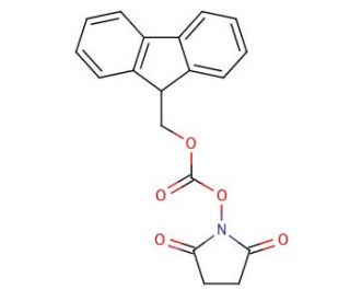 Fmoc N-hydroxysuccinimide ester (CAS 82911-69-1) - chemical structure image