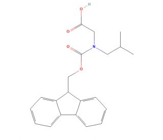 Fmoc-N-(isobutyl)glycine (CAS 141743-14-8) - chemical structure image