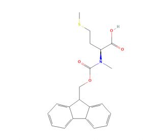 Fmoc-N-Me-L-Met-OH (CAS 84000-12-4) - chemical structure image