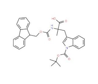 Fmoc-N-Me-L-Trp(Boc)-OH (CAS 197632-75-0) - chemical structure image