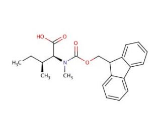 Fmoc-N-Me-lle-OH - chemical structure image