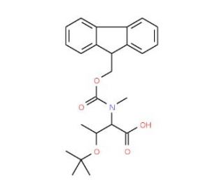 Fmoc-N-methyl-O-tert-butyl-L-threonine (CAS 117106-20-4) - chemical structure image