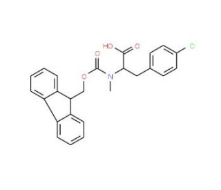 Fmoc-Nalpha-methyl-4-chloro-D-phenylalanine - chemical structure image