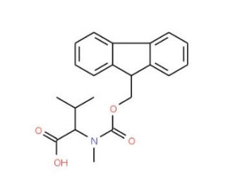 Fmoc-Nalpha-methyl-D-valine (CAS 103478-58-6) - chemical structure image