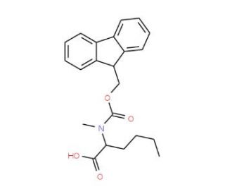 Fmoc-Nalpha-methyl-L-norleucine (CAS 112883-42-8) - chemical structure image