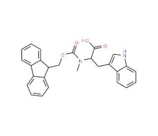 Fmoc-Nalpha-methyl-L-tryptophan (CAS 112913-63-0) - chemical structure image