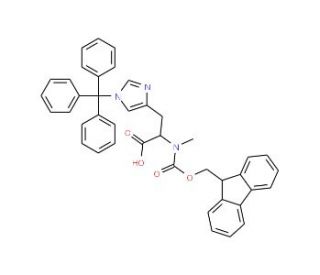 Fmoc-Nalpha-methyl-N-im-trityl-L-histidine - chemical structure image