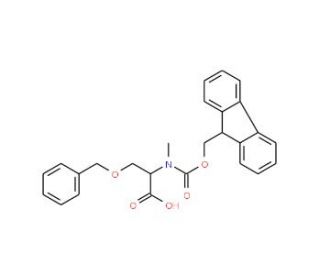 Fmoc-Nalpha-methyl-O-benzyl-L-serine (CAS 84000-14-6) - chemical structure image
