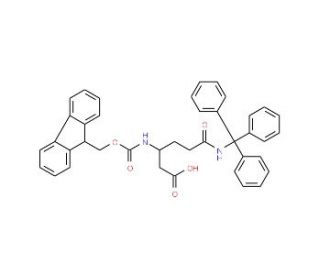 Fmoc-Ndelta-methyltrityl-L-glutamine (CAS 144317-23-7) - chemical structure image