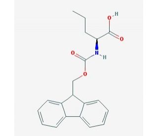 Fmoc-Nva-OH Fmoc-L-norvaline (CAS 135112-28-6) - chemical structure image