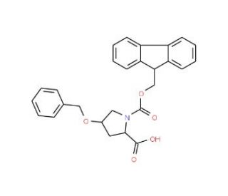 Fmoc-O-benzyl-L-4-hydroxyproline (CAS 174800-02-3) - chemical structure image