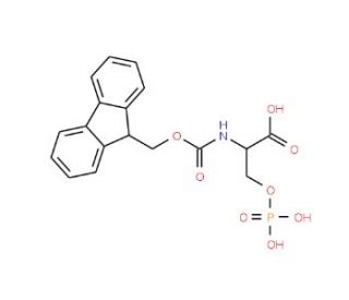 Fmoc-O-phospho-L-serine (CAS 158171-15-4) - chemical structure image