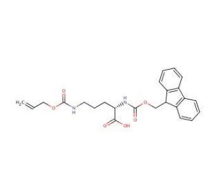 Fmoc-Orn(Alloc)-OH (CAS 147290-11-7) - chemical structure image