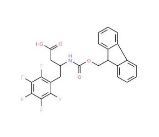Fmoc-pentafluoro-D-beta-homophenylalanine (CAS 269398-94-9) - chemical structure image