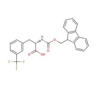 Fmoc-Phe(3-CF3)-OH (CAS 205526-27-8) - chemical structure image