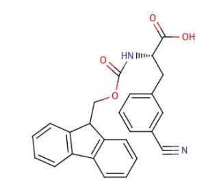 Fmoc-Phe(3-CN)-OH (CAS 205526-36-9) - chemical structure image