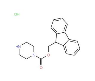 Fmoc-piperazine hydrochloride (CAS 215190-22-0) - chemical structure image