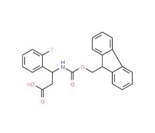 Fmoc-(R)-3-amino-3-(2-fluorophenyl)propionic acid (CAS 511272-50-7) - chemical structure image