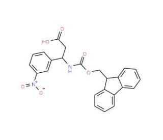 Fmoc-(R)-3-amino-3-(3-nitrophenyl)propionic acid (CAS 374791-04-5) - chemical structure image