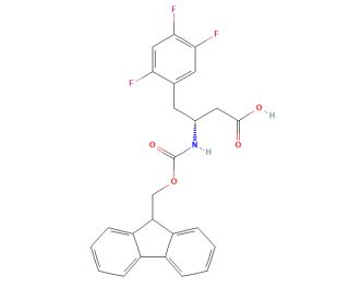 Fmoc-(R)-3-amino-4-(2,4,5-trifluorophenyl)butyric - chemical structure image