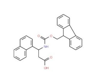Fmoc-(R,S)-3-amino-3-(1-naphthyl)propionic acid (CAS 269078-77-5) - chemical structure image