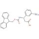 Fmoc-(S)-3-amino-3-(3-cyanophenyl)propionic acid (CAS 507472-23-3) - chemical structure image