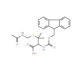 Fmoc-S-acetamidomethyl-D-penicillamine (CAS 201531-77-3) - chemical structure image