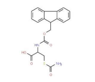 Fmoc-S-carbamoyl-L-cysteine (CAS 1354488-29-1) - chemical structure image
