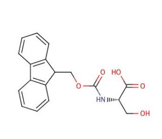 Fmoc-Ser-OH (CAS 73724-45-5) - chemical structure image