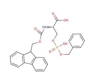 Fmoc-Ser(PO3BzlH)-OH (CAS 158171-14-3) - chemical structure image