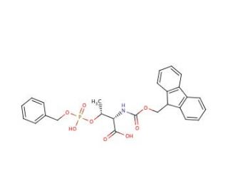 Fmoc-Thr(PO3BzlH)-OH (CAS 175291-56-2) - chemical structure image