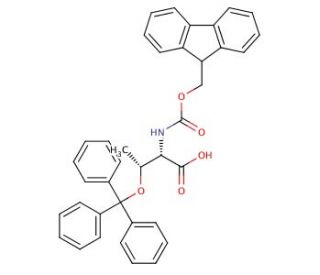 Fmoc-Thr(Trt)-OH (CAS 133180-01-5) - chemical structure image