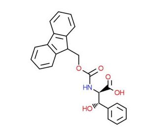 Fmoc-threo-beta-phenyl-Ser-OH (CAS 487060-72-0) - chemical structure image