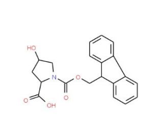 Fmoc-trans-4-Hydroxy-D-proline - chemical structure image