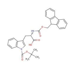 Fmoc-Trp(Boc)-OH (CAS 143824-78-6) - chemical structure image