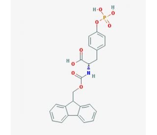 Fmoc-Tyr(PO3H2)-OH (CAS 147762-53-6) - chemical structure image