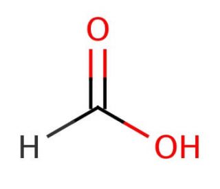 Formic acid (CAS 64-18-6) - chemical structure image