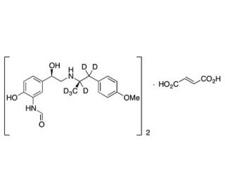 Formoterol-d6 Fumarate (CAS 43229-80-7 (unlabeled)) - chemical structure image