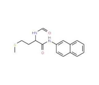 Formyl-L-methionine beta-naphthylamide (CAS 76078-88-1) - chemical structure image