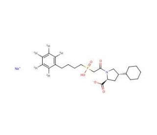 Fosinoprilat-d7 (CAS 95399-71-6 (unlabeled)) - chemical structure image