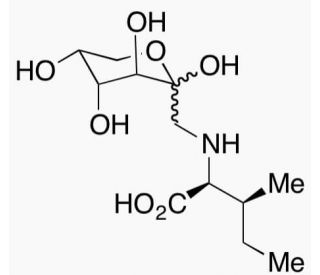 Fructose-isoleucine (mixture of diastereomers) (CAS 87304-79-8) - chemical structure image