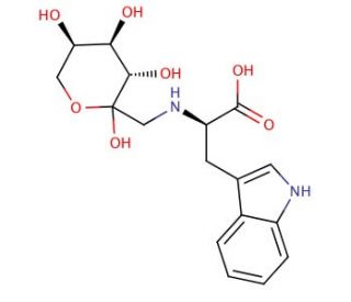 Fructose-L-tryptophan (CAS 25020-15-9) - chemical structure image