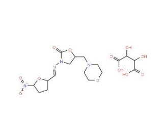 Furaltadone (&plus;)-tartrate salt (CAS 14343-71-6) - chemical structure image